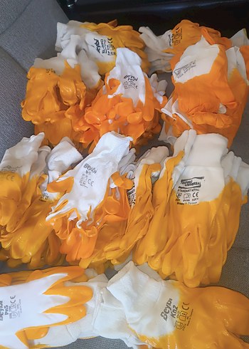 Erkek Sarı Baskılı Moda Eldivenleri - Görsel 8