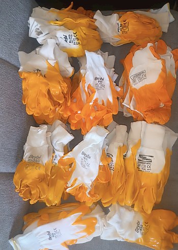 Erkek Sarı Baskılı Moda Eldivenleri - Görsel 7