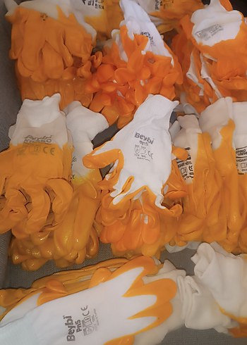 Erkek Sarı Baskılı Moda Eldivenleri - Görsel 6