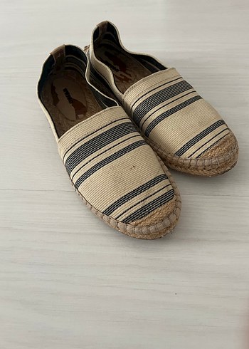 Koton Dogal Tonlarda Cizgili Espadril Slip On