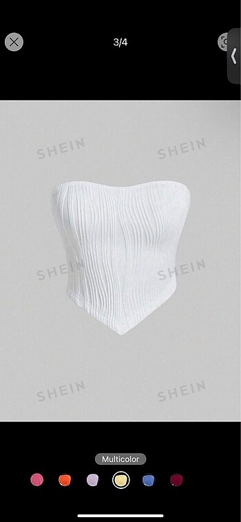Shein Straplez Crop
