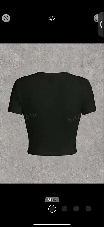 xs Beden Shein Kısa Kollu Crop