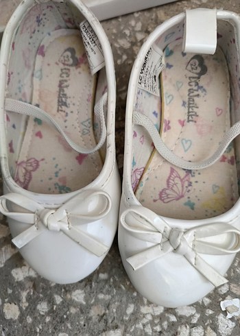 Beyaz Kız Çocuk Tokalı Babet - Görsel 2