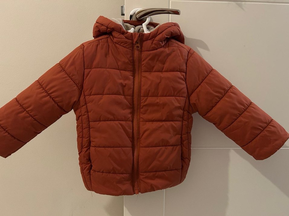 Kahverengi Kapüşonlu Erkek Çocuk Mont - Görsel 2