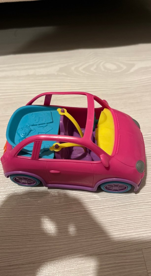 Renkli Pembe Oyuncak Araba polly araba - Görsel 2