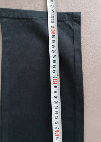 46 Beden siyah Renk Erkek Çocuk Siyah Kemerli Denim Pantolon