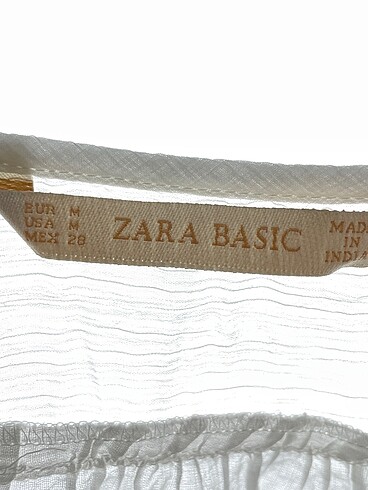 m Beden beyaz Renk Zara Bluz %70 İndirimli.