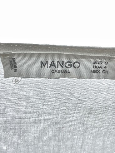 s Beden beyaz Renk Mango Bluz %70 İndirimli.