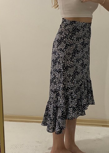H&M Çiçekli Uzun Etek