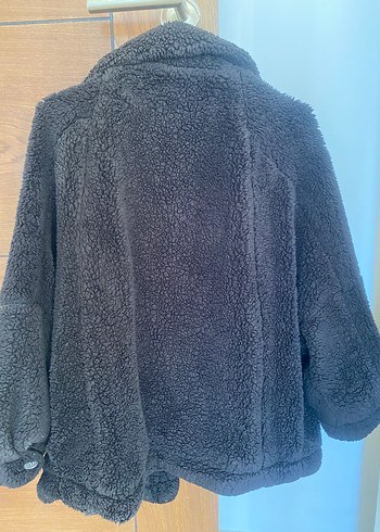 l Beden Siyah Peluş Kadın Ceket