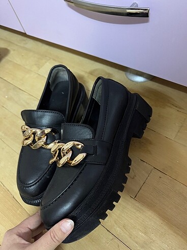 36 Beden siyah Renk Loafer ayakkabı