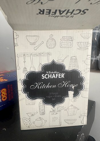 Schafer Kitchen House 5 Parça Set yağdanlık