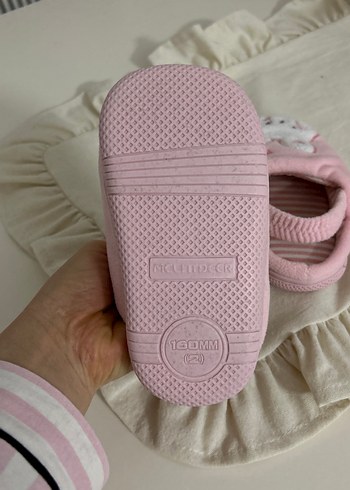 Nakışlı Pembe Kız Çocuk Ev Terliği - Görsel 4