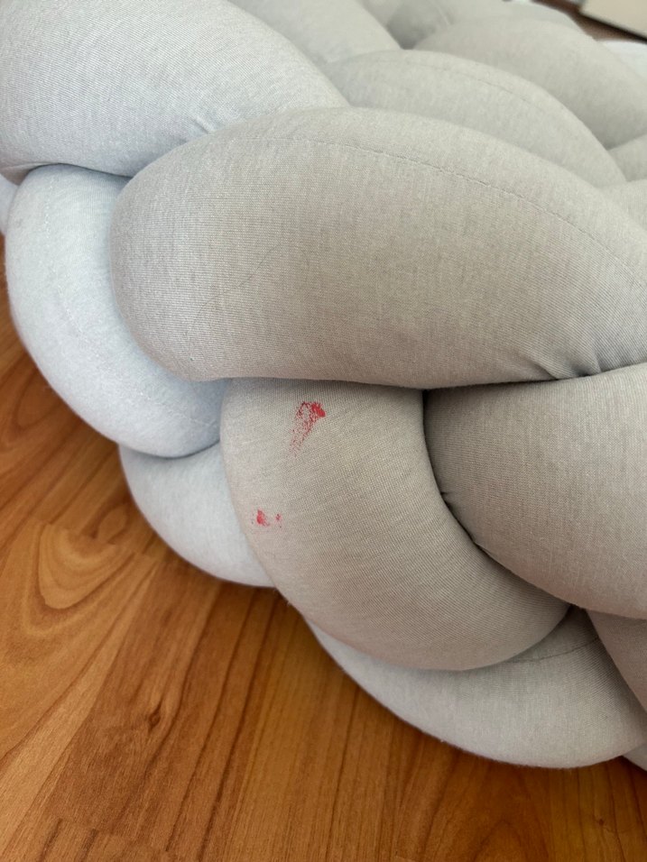 Diger Gri 4 lü örgü yatak kenar koruyucusu - Görsel 5