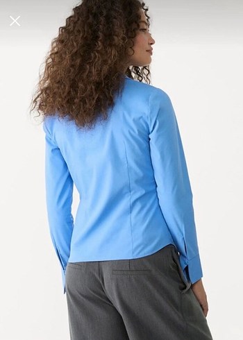 Stradivarius mavi gömlek - Görsel 2