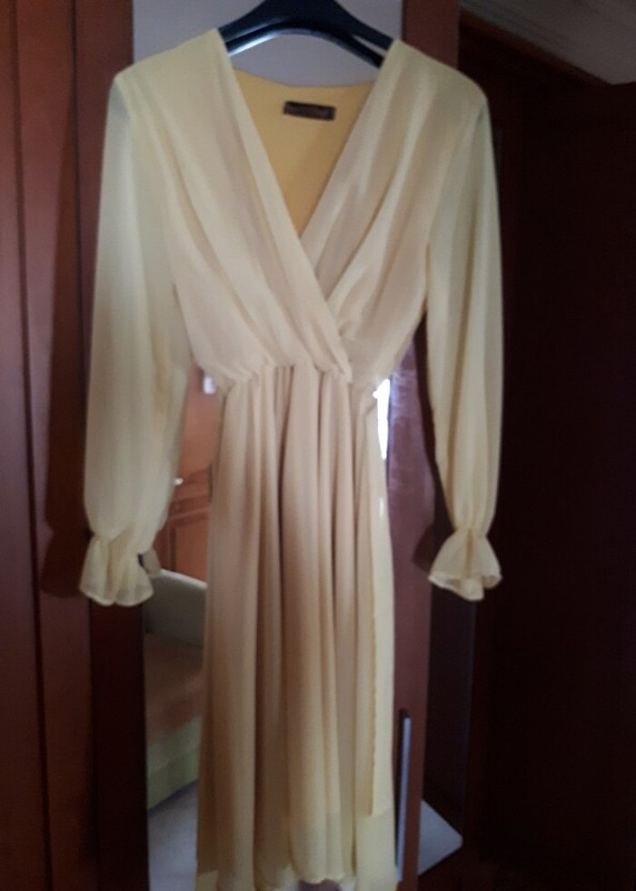 Şifon elbise - Görsel 3