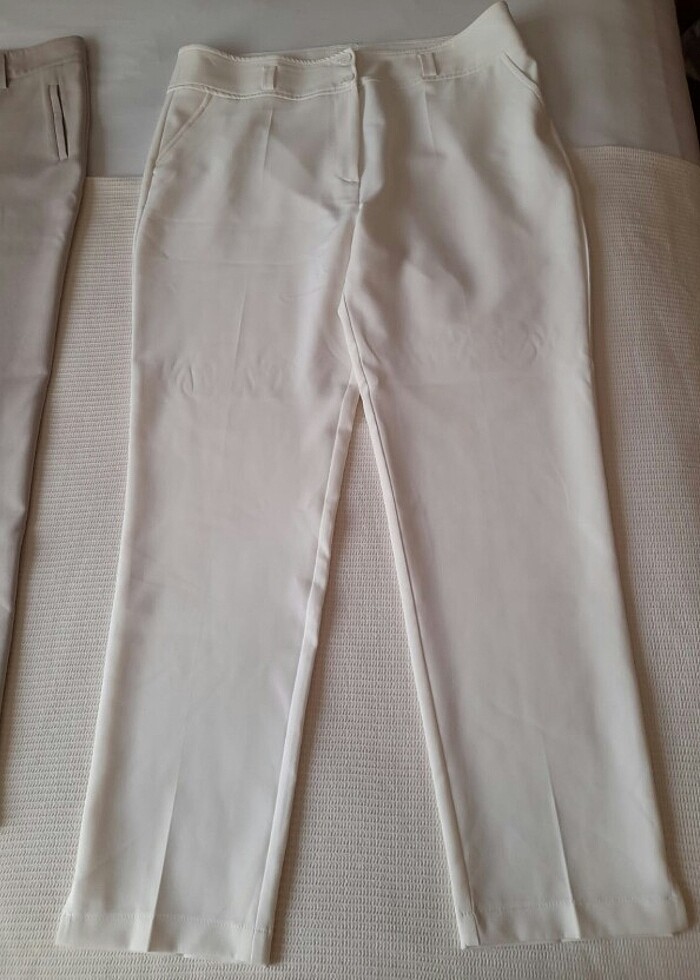 Beyaz kadin pantalon - Görsel 2