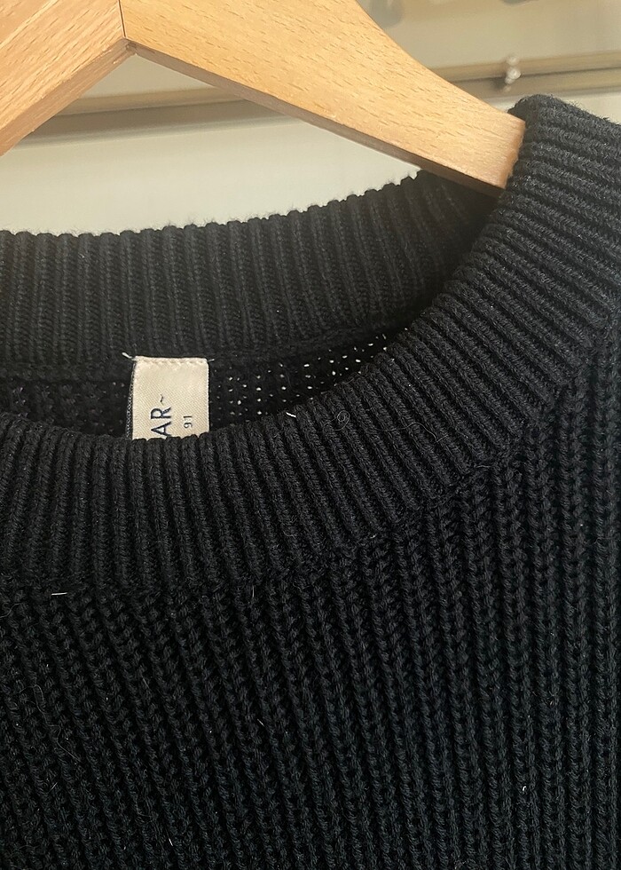 Pull and Bear Uzun Kalın Kazak - Görsel 4