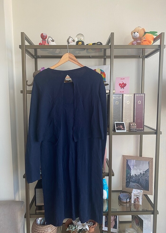 Asos Lacivert Triko Elbise - Görsel 4