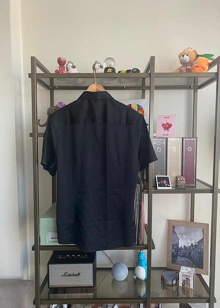 Asos Siyah Kısa Kollu Gömlek - Görsel 3