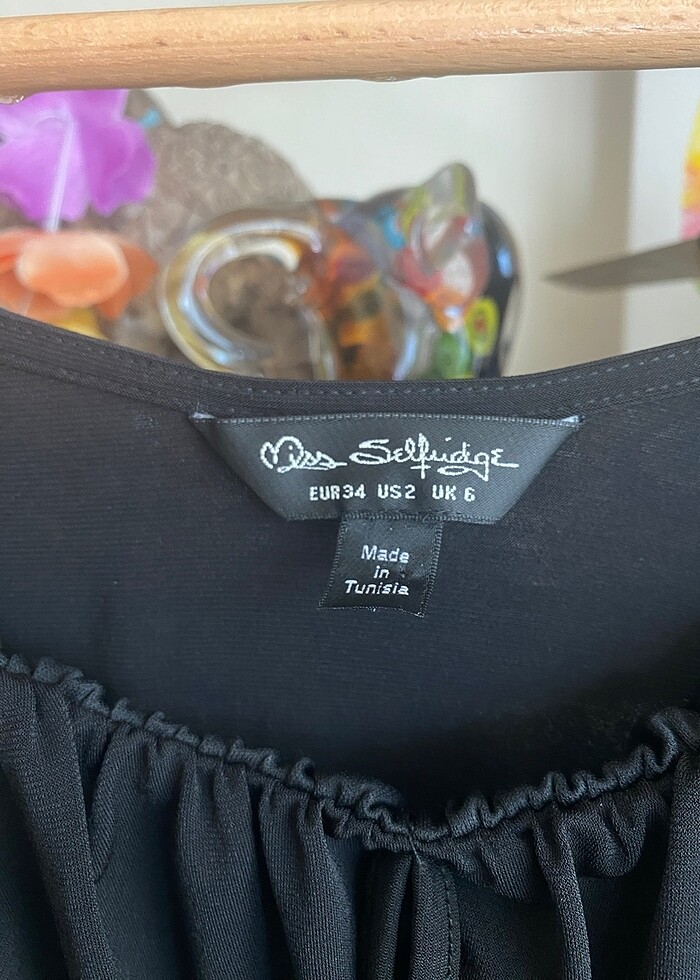 Miss Selfridge Siyah Uzun Kollu Elbise - Görsel 2