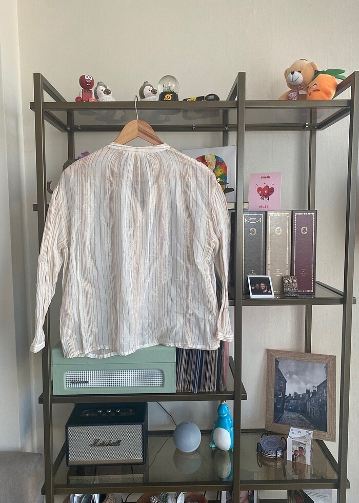 Mango Sheer/Transparan Gömlek - Görsel 3