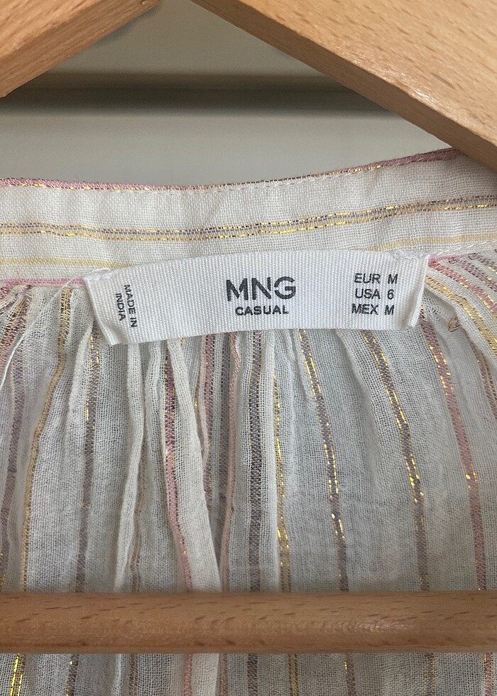 Mango Sheer/Transparan Gömlek - Görsel 2