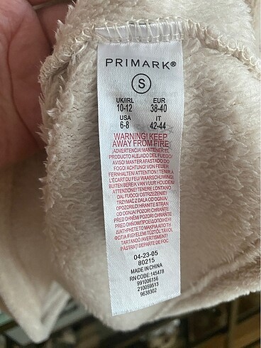s Beden çeşitli Renk Primark Pijama Takımı