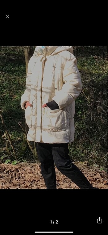 pull bear mont krem oversize