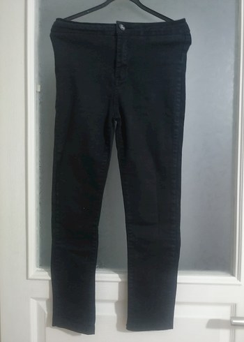 10 Yaş Beden Siyah İnce Kesim Midi Kot Pantolon 10,11 yaş arası kız