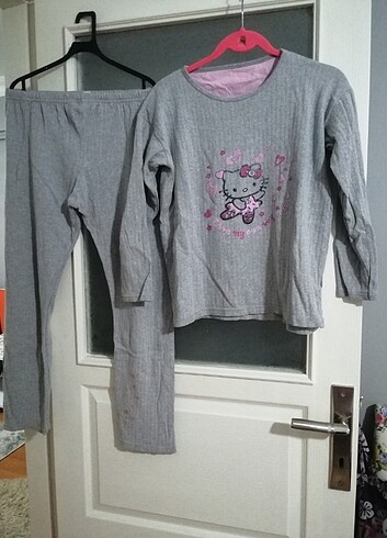 l Beden gri Renk L beden bayan pijama takımı