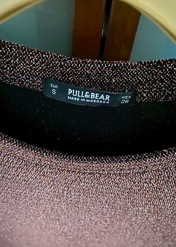 Kahverengi simli kumaş şık elbise.. - Görsel 2