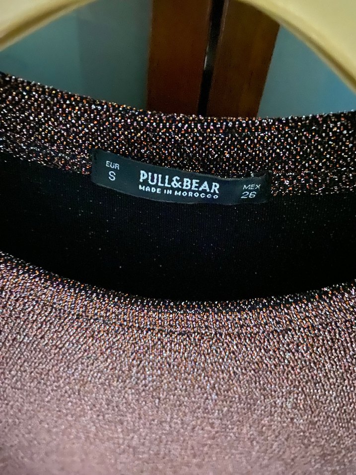 Kahverengi simli kumaş şık elbise.. - Görsel 2