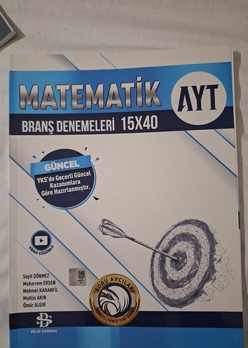 YKS Bilgi Sarmal AYT Matematik Branş Denemeleri 15x40