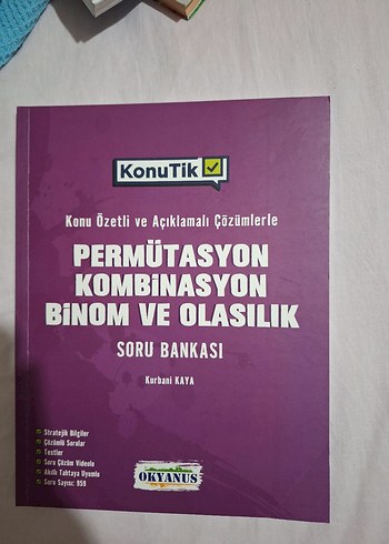 YKS Okyanus Yayınları Permütasyon Olasılık Soru Bankası