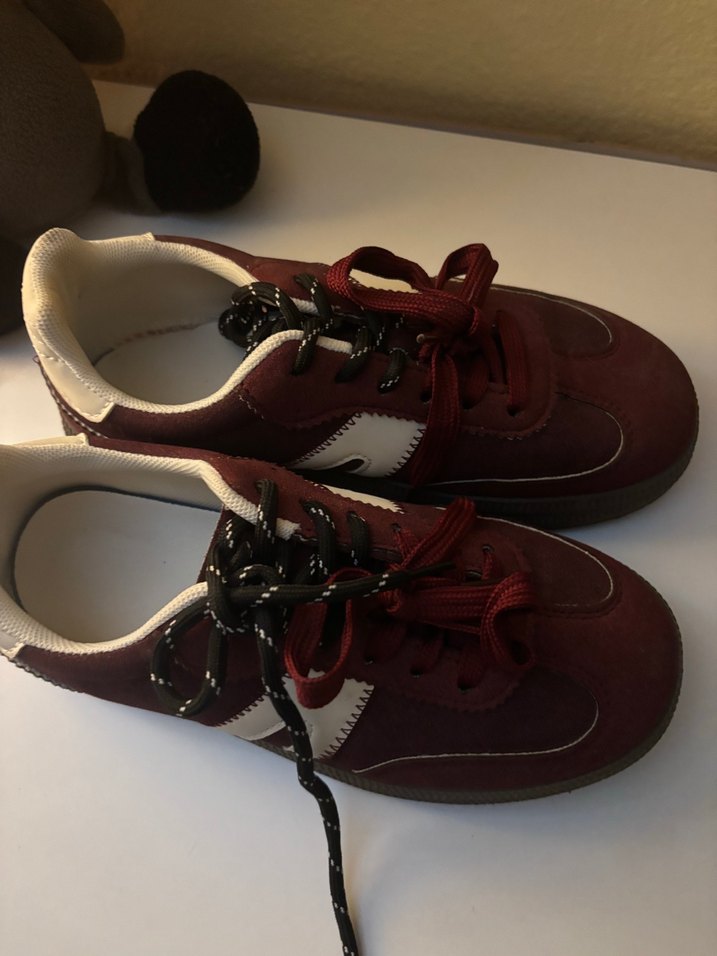 Bordo Süet Sneaker — görsel 6/7