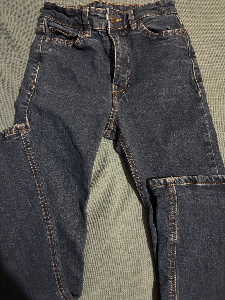 Pull and Bear Koyu Mavi İspanyol Paça Denim Jean — görsel 3/8