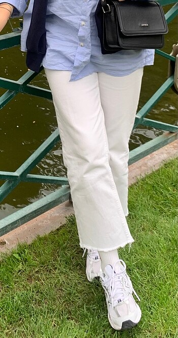 Zara suud collection beyaz pantolon