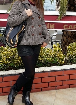 Kaşe kısa kaban