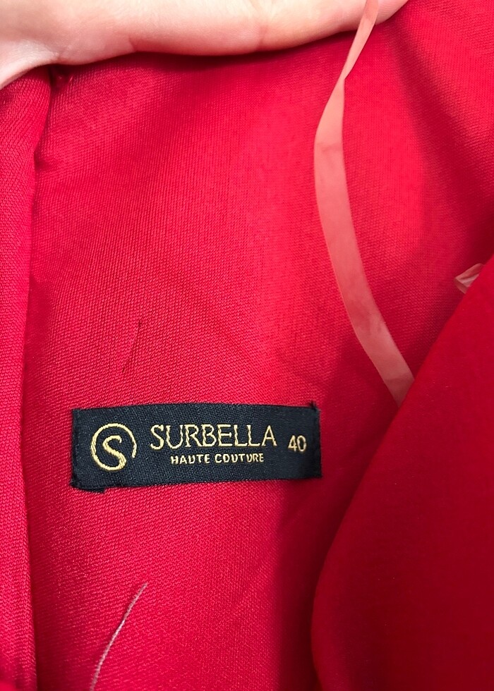 Kırmızı uzun abiye - Görsel 4