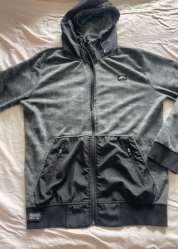 Gri Fermuarlı Erkek Sweatshirt