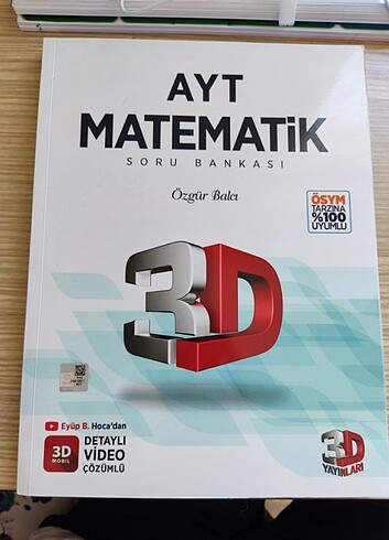 3D Yayınları Ayt Matematik Soru Bankası 