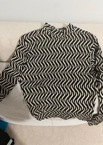 diğer Beden Zebra Desenli bluz