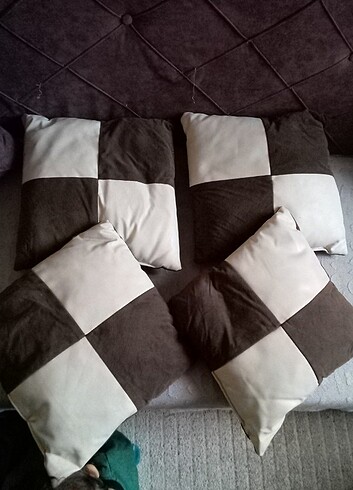 Beden çeşitli Renk 35x35 dolu kırlent yastık