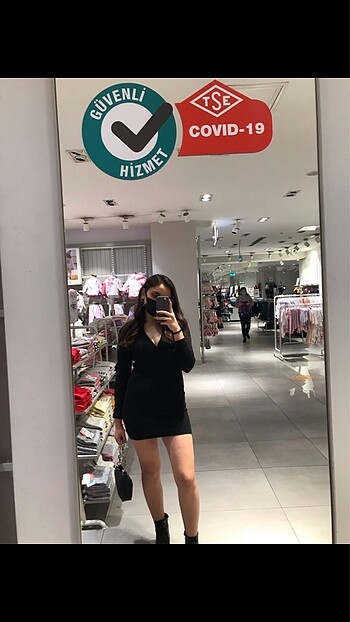 Zara fermuarlı elbise