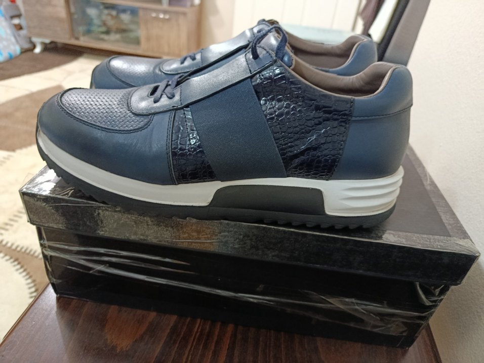 Erkek Mavi Spor Ayakkabı - Görsel 4