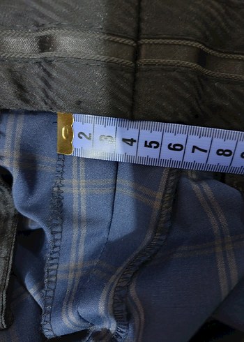 Erkek Mavi Kareli Düğmeli Takım Elbise - Görsel 20