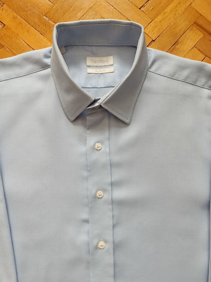 Mavi Erkek Gömlek - Görsel 3