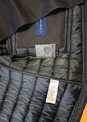 Düğmeli Lacivert Erkek Mont - Görsel 10