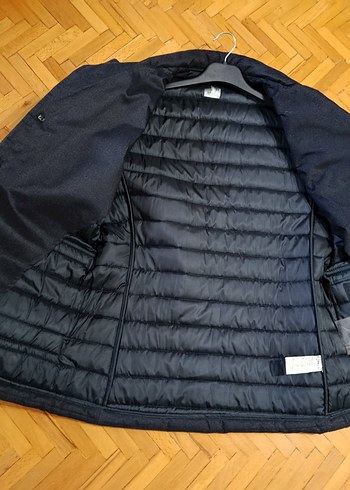 Düğmeli Lacivert Erkek Mont - Görsel 3